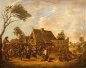 The Village Fair by David The Younger Teniers