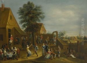 Kirchweihfest In Einer
Hollandischen Kleinstadt - Bauern Vor Der Schenke by David The Younger Teniers