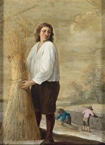 Contadini Alla Raccolta Del Grano