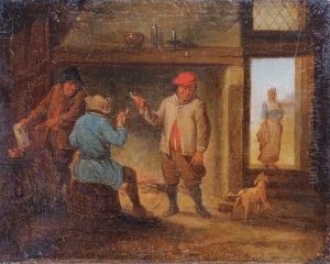 Peasants In A Pub by David The Younger Teniers