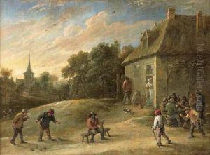 Paysage Avec Des Joueurs De Boules by David The Younger Teniers