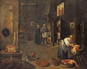 Hos Slaktaren by David The Younger Teniers