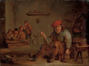 A Peasant Smoking And Drinking In A Tavern by David The Younger Teniers