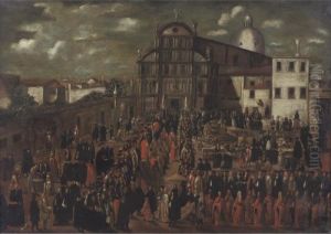 Property From A Philadelphia Collection
 

 
 
 

 
 The Easter Morning Processional Of The Prince Of Venice, As He Visits The Church And Nuns Of San Zaccaria by David The Younger Teniers