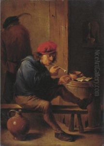 Smoker Lighting A Pipe