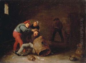 Boors Brawling In A Tavern