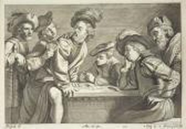 Le Grand Cabinet Des Tableaux De
 L'archiduc Leopold-guillaume&amp;c. &amp;c. &amp;c. Peints Par Des 
Maitresitaliens. - view 1