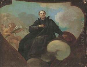 Saint Philip Neri a modello by Spanish School