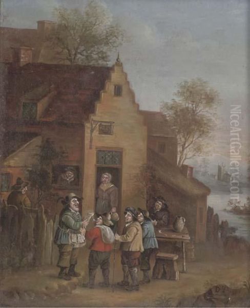 A Town Crier Outside An Inn - view 1