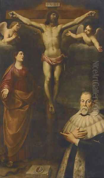 The Crucifixion with a male donor - view 1