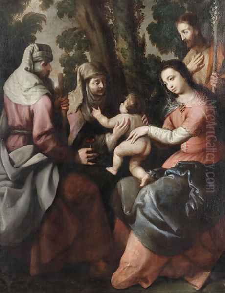The Holy Family with Saints Anne and Joachim - view 1
