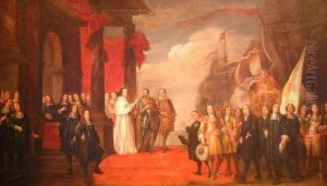The Emperor Charles Leaving The Town Of Dordrecht