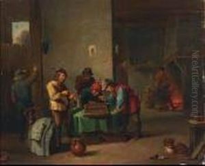 Playing Backgammon In A Tavern