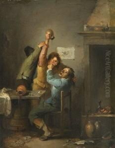 Raufende Bauern In Einer
Schenke. by David The Younger Teniers