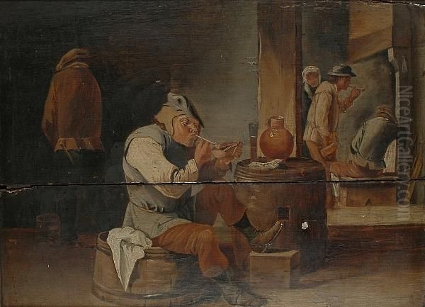 Topers In A Tavern Interior - view 1