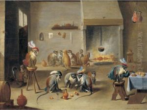Monkeys In A Tavern