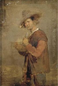 A Peasant In An Interior
