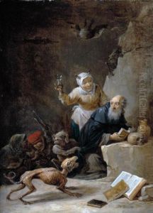 The Temptation Of St. Anthony by David The Younger Teniers