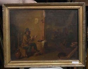 Pfeiffenraucher. by David The Younger Teniers