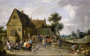 A Village Kermesse by David The Younger Teniers