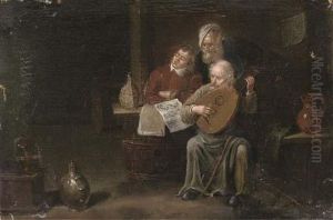 Musicians In An Interior by David The Younger Teniers