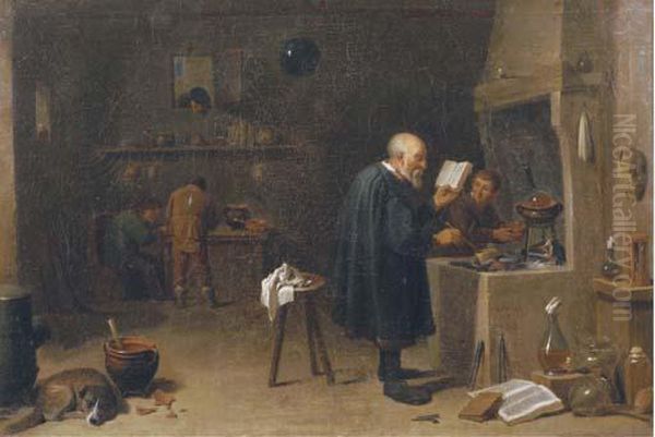 An Alchemist In His Workshop - view 1