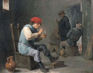 Smokers In A Tavern