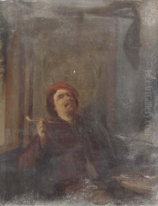 A Boor Smoking A Pipe