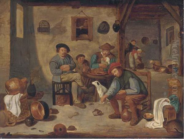 A Peasant Family In An Interior - view 1