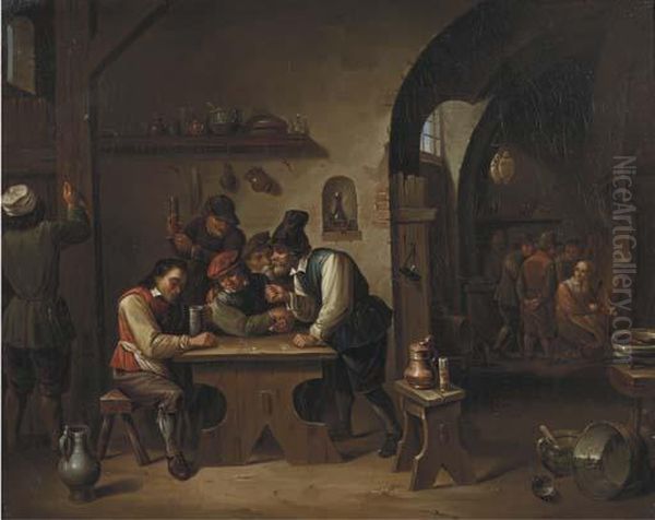 Peasants Playing Dice And Making Merry In An Inn - view 1