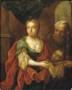 Salome And Herodius With The Head Of John The Baptist by David The Younger Teniers