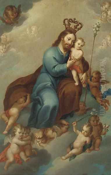 Saint Joseph and The Christ Child in Glory - view 1