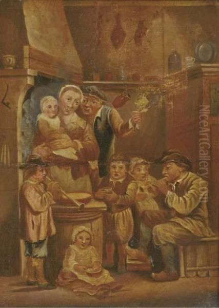 A Peasant Family In A Tavern - view 1