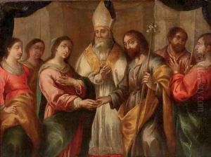 The Betrothal of the Virgin by Spanish School