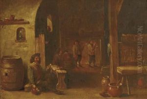 Boors Drinking And Smoking In An Inn