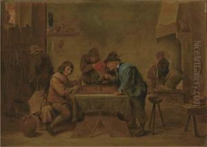 A Game Of Backgammon In The Inn