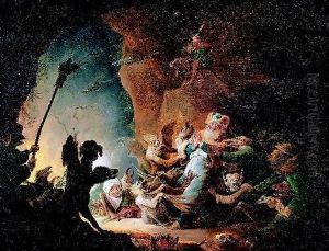 Hollenqualen Eines Reichen. by David The Younger Teniers