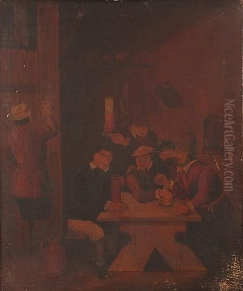 Figures Around A Table In A Tavern Interior: A Companion - view 1