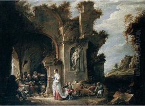 Signed Lower Right: by David The Younger Teniers