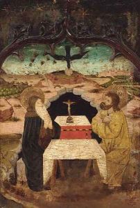 The visit of Saint Anthony Abbot to Saint Paul the Hermit