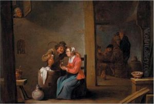 A Tavern Scene by David The Younger Teniers