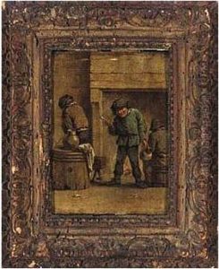 Tavern Interior With Boors Drinking And Smoking by David The Younger Teniers