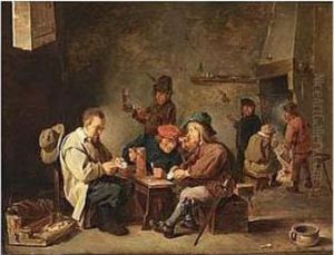 Bears Teniers Signature And Date 16.. Lower Right by David The Younger Teniers
