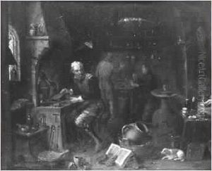 L'alchimiste by David The Younger Teniers