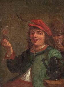 A Boor Drinking At Table In An Inn by David The Younger Teniers