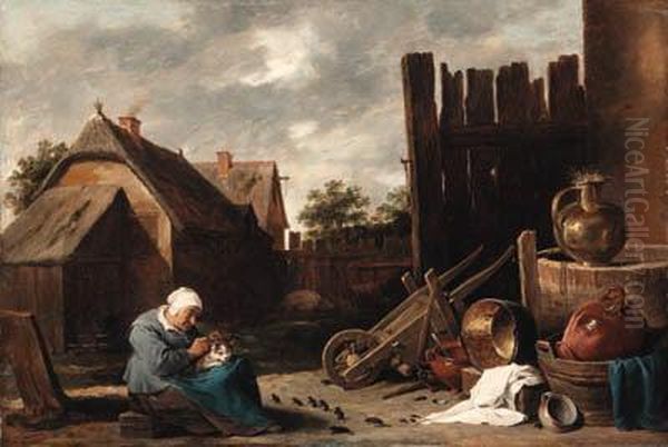 Signed '.d.teniers.f' - view 1