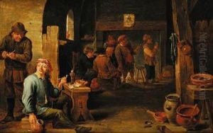 Figures In A Tavern Interior