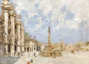 On the square by Spanish School