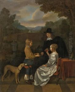Die Erfrischung by Gerard Terborch
