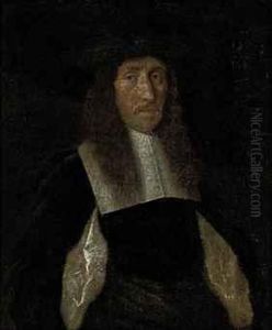 Portrait Of A Gentleman, Half-length, In A Black Slashed Doubletand Black Hat by Gerard Terborch